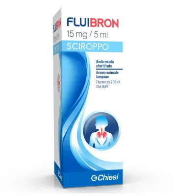 Fluibron Sciroppo 15mg/5ml - Aroma Naturale Lampone - 200ml