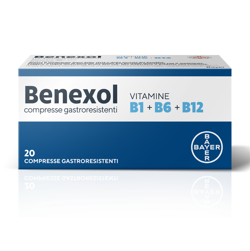 Benexol Vitamina B1+ B6+ B12 - Confezione 20 Compresse Gastroresistenti