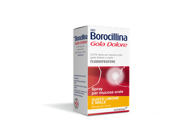 NeoBorocillina Gola Dolore Spray Per Mucosa Orale - Limone E Miele - 15ml