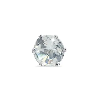 Medical Jewels Orecchino 76 - Zircone Bianco - 1 Paio