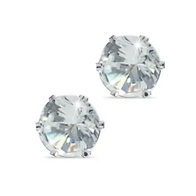 Medical Jewels Orecchino 76 - Zircone Bianco - 1 Paio