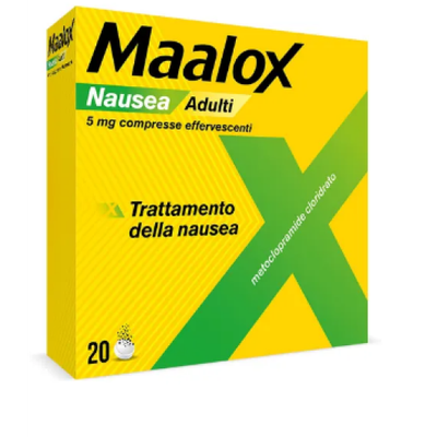MAALOX NAUSEA 5 MG COMPRESSE EFFERVESCENTI20 COMPRESSE
