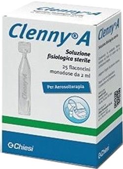 CLENNY A SOLUZIONE FISIOLOGICA STERILE PER AEROSOLTERAPIA 25 FLACONCINI MONODOSE DA 2 ML CLENNY A SOLUZIONE FISIOLOGICA STERILE PER AEROSOLTERAPIA 25 FLACONCINI MONODOSE DA 2 ML