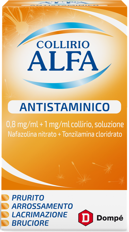 COLLIRIO ALFA ANTISTAMINICO 0,8 MG/ML + 1 MG/ML - FLACONE 10 ML