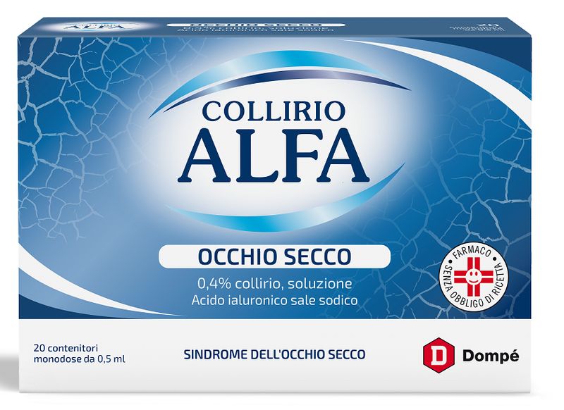 COLLIRIO ALFA OCCHIO SECCO 0,4% - 20 CONTENITORI MONODOSE DA 0,5 ML