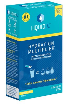 LIQUID IV HYDRATION MULTIPLIER LEMON LIME 6 ON-THE-GO STICKS DA 12 G LIQUID IV HYDRATION MULTIPLIER LEMON LIME 6 ON-THE-GO STICKS DA 12 G