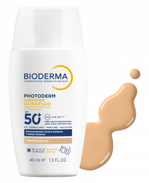 PHOTODERM XDEFENSE ULTRA-FLUID SPF50+ TINTA 02 40 ML