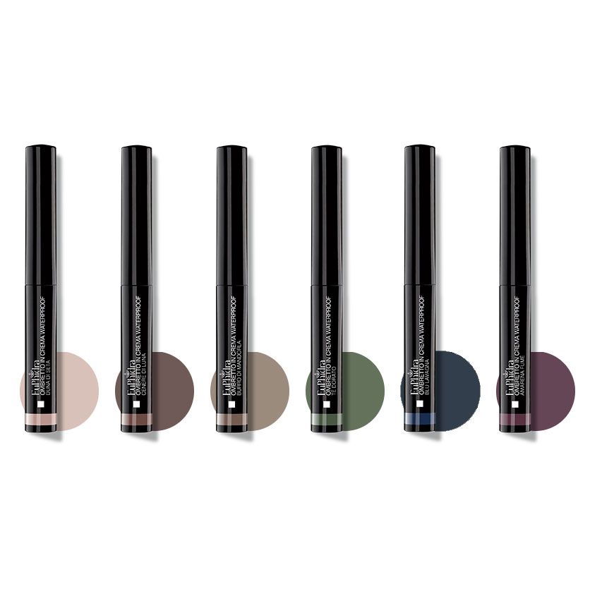 EUPHIDRA OMBRETTO CREMA WATERPROOF AMARENA BLU MANDORLA CENERE DUNA TE