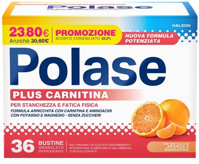 POLASE PLUS CARNITINA PROMO 36 BUSTINE GRANULATO EFFERVESCENTE DA 6,8 G POLASE PLUS CARNITINA PROMO 36 BUSTINE GRANULATO EFFERVESCENTE DA 6,8 G