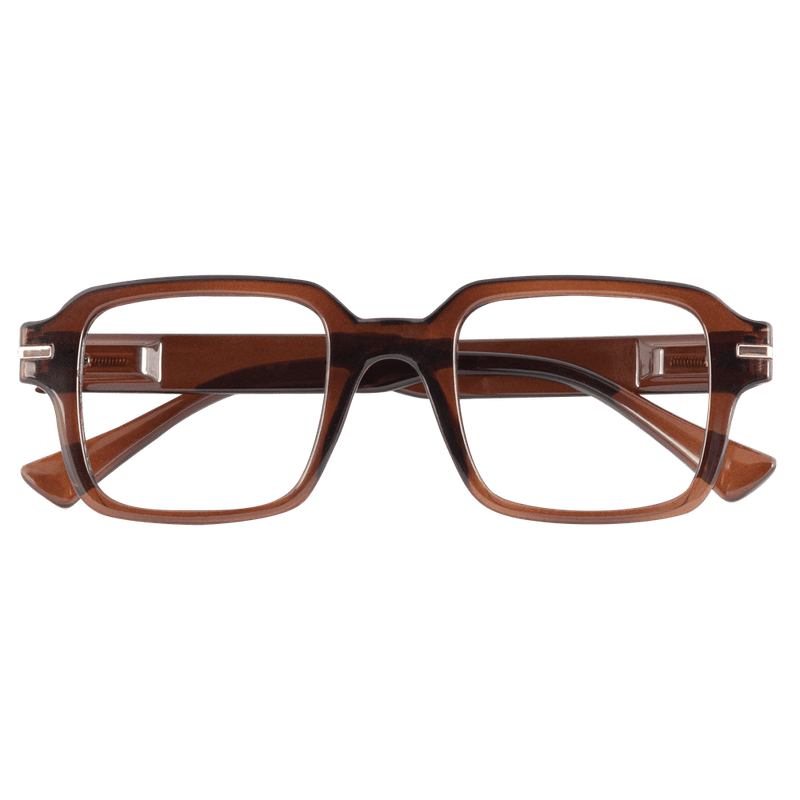 OCCHIALE DA LETTURA PREMONTATO TWINS GOLD AMBRA MARRONE - VARIE DIOTTRIE +2.00 +2.50 +3.00