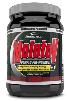 ANDERSON MOLOTOV PUMP PRE WORKOUT - ENERGIA ESPLOSIVA - COLA - 600G