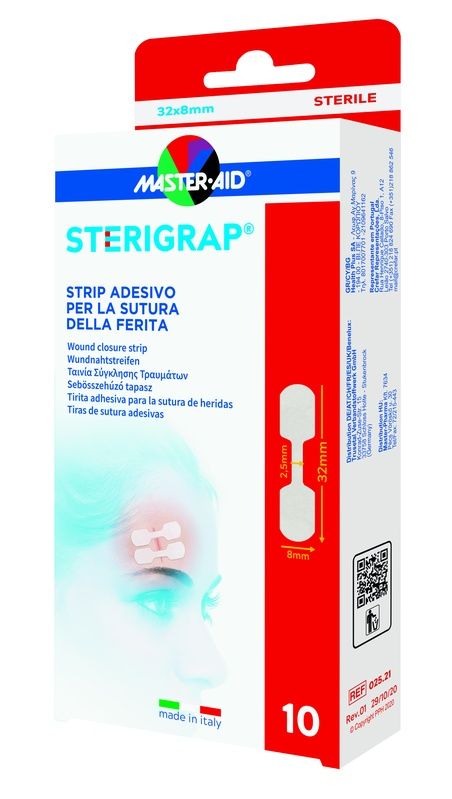 M-AID STERIGRAP STRIP ADESIVO SUTURA FERITE 32X8MM