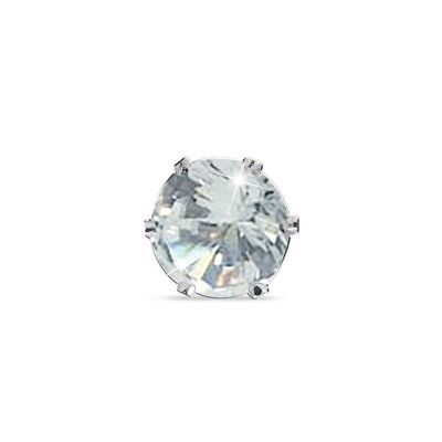 MJ POST 74 ORECCHINO ZIRCONE MINI BIANCO