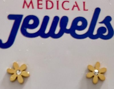 MJ POST 515  ORECCHINO FIORE ORO CON ZIRCONE