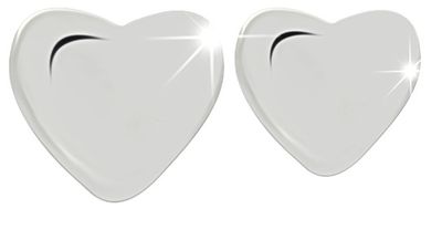 ORECCHINO CUORE A LOBO ARGENTO - MJ POST 501