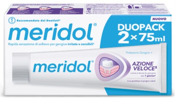 MERIDOL DENTIFRICIO AZIONE VELOCE DUOPACK 2 X 75ML