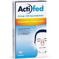 ACTIFED 2,5MG+60MG - 12 Compresse