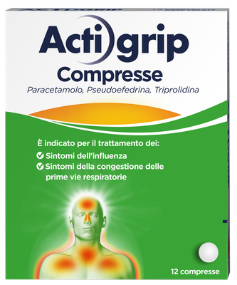 ACTIGRIP 2,5+60+500MG - 12 Compresse ACTIGRIP 2,5+60+500MG - 12 Compresse