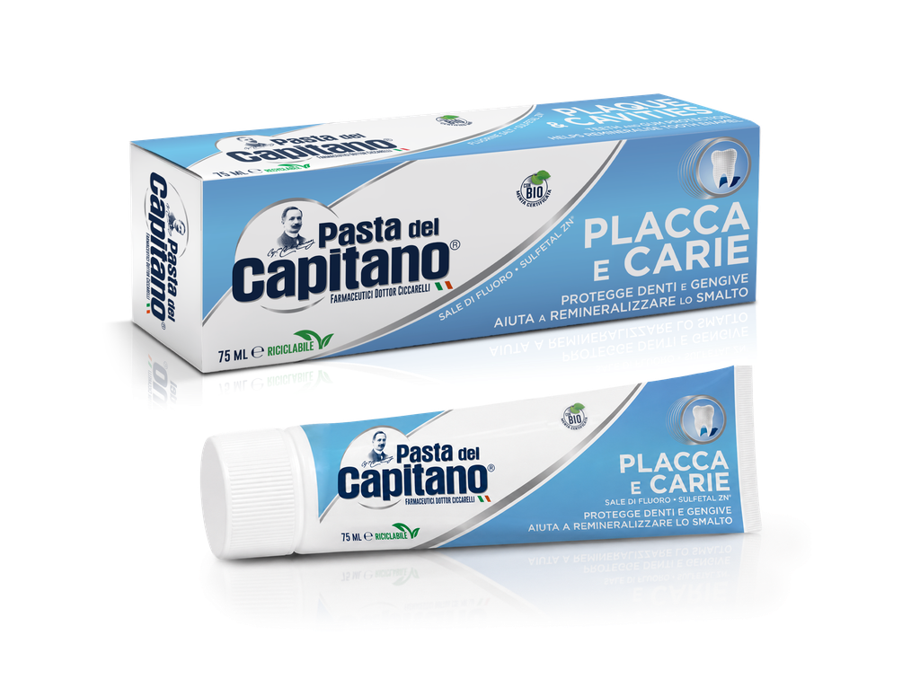 DENTIFRICIO PASTA DEL CAPITANO PLACCA&amp;CARIE 100ML