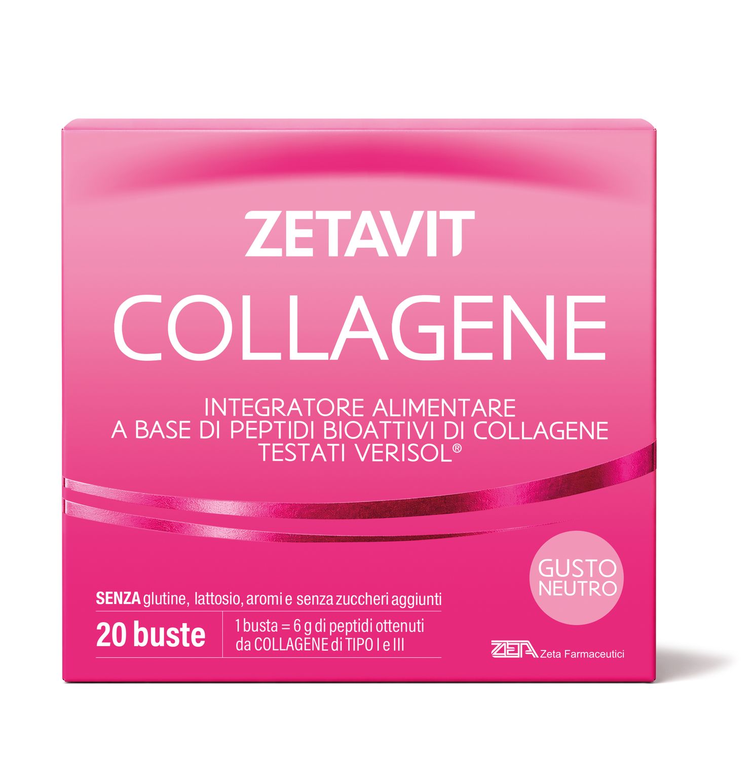 ZETAVIT COLLAGENE 20 BUSTE 6 G GUSTO NEUTRO
