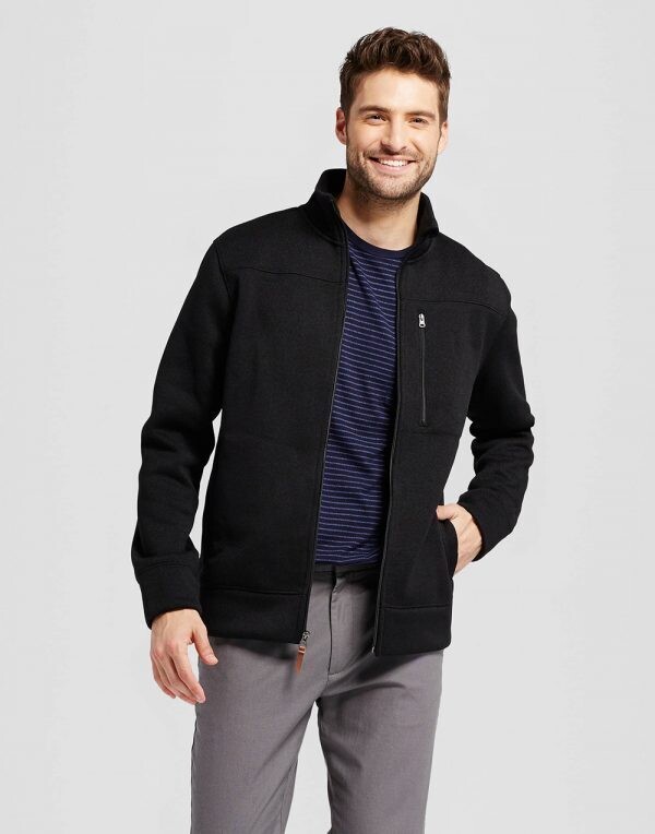 Man Simple Black Jacket