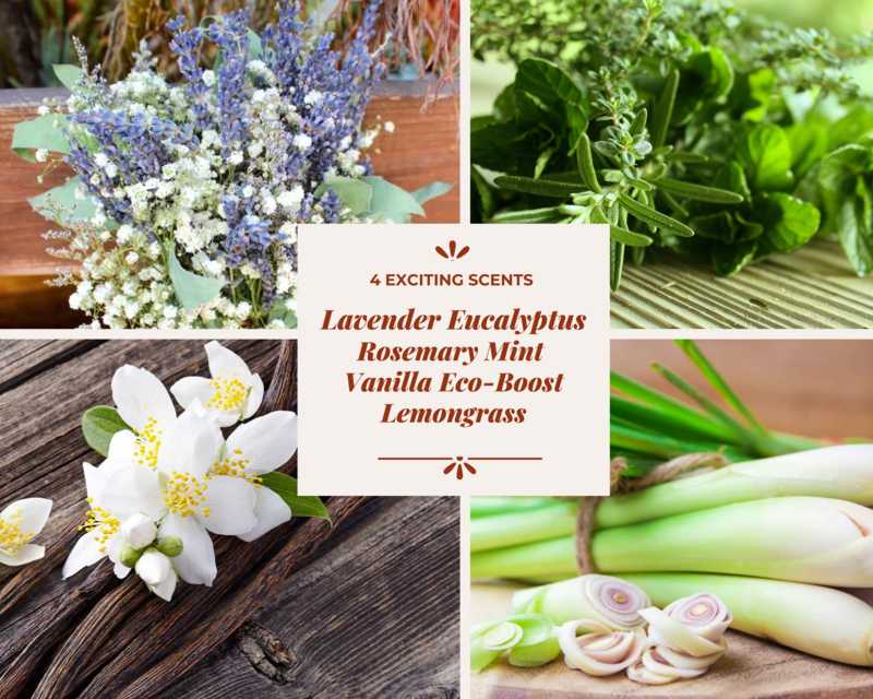 RELAX &amp; DESTRESS PACK:  Strong Is My Beautiful™ Aromatherapy Shower Steamers – Lemongrass; Lavender Eucalyptus; Vanilla Eco-boost; Rosemary Mint 