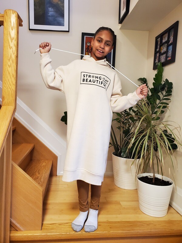 Hoodie dress for girls – 100% Bamboo Fiber