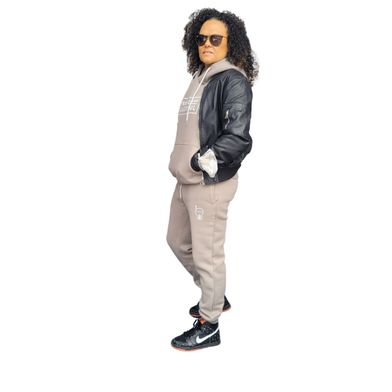 2 Piece tracksuit for women – 100% Bamboo Fiber in NEUTRAL