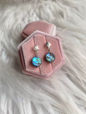 Starry Night Earrings | Abalone Shell