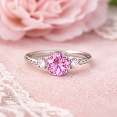 Pink Sapphire Ring