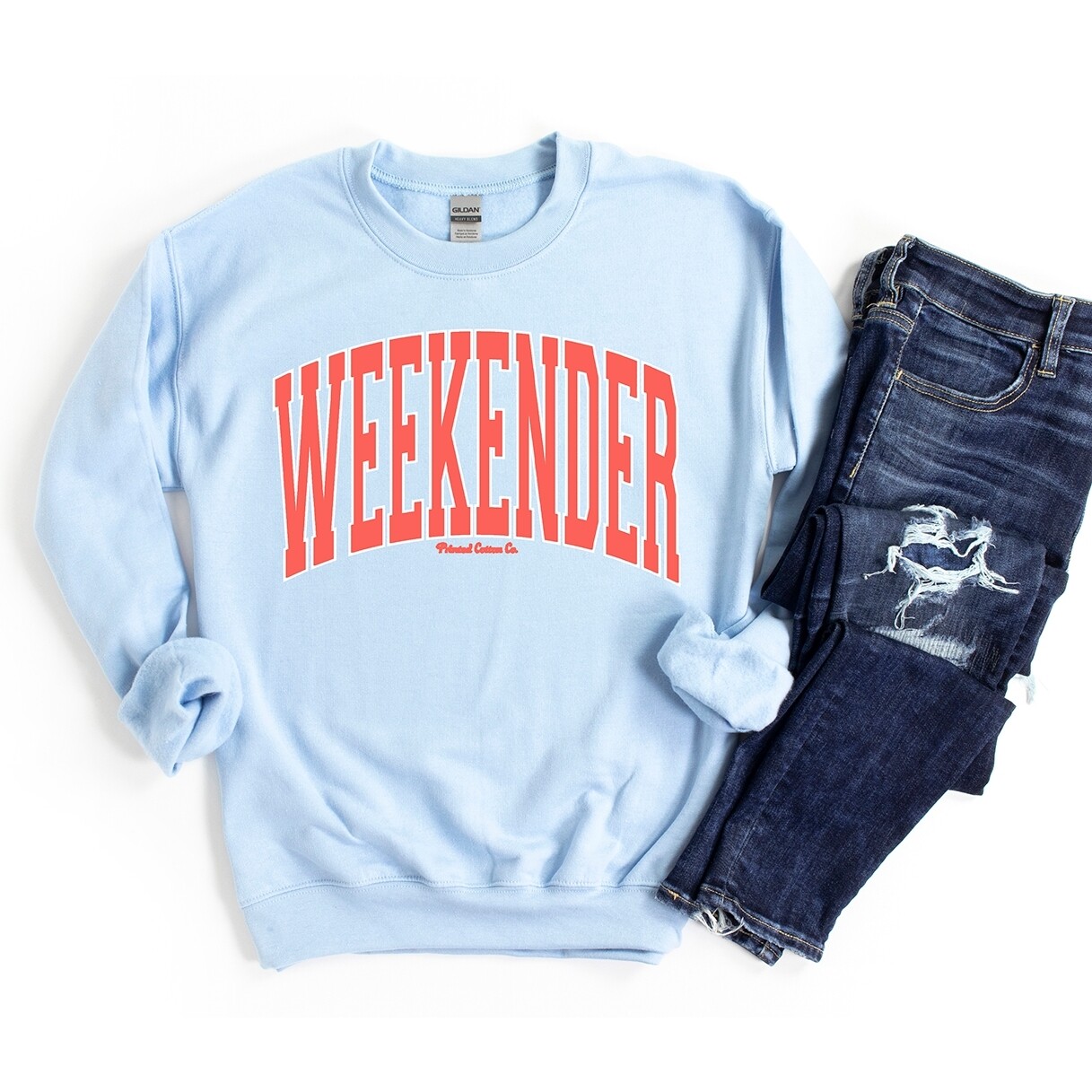 Light Blue "Weekender" Sweatshirt