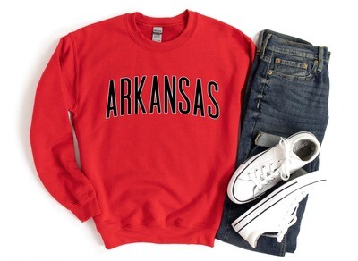Simple Arched Arkansas sweatshirt