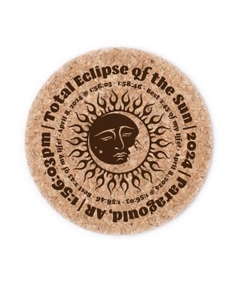 Solar Eclipse Cork Coaster