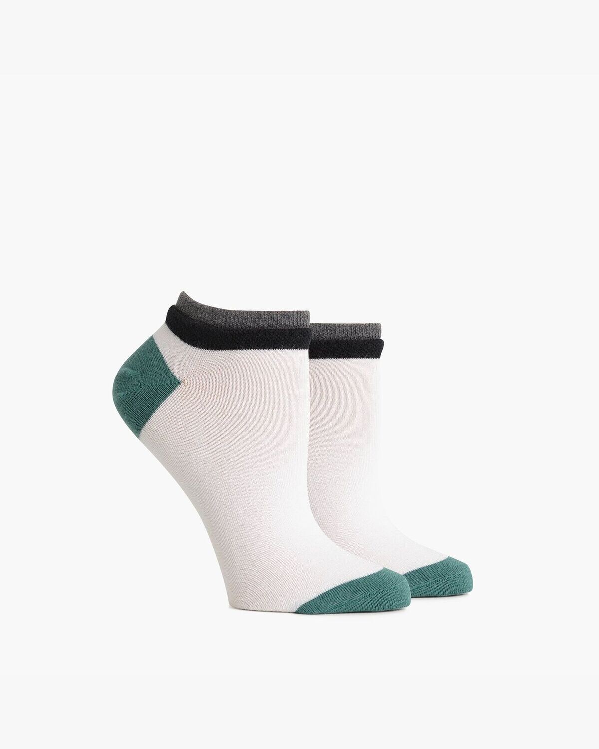 Cassat Socks in White Green