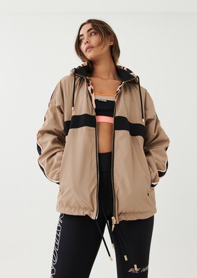 Man Down Reversible Jacket in Taupe