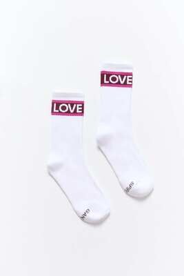 Love SG Sock in White