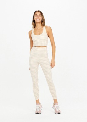 Houndstooth Dance Midi Pant in Check
