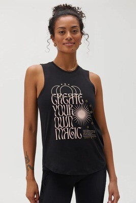 Your Own Magic Muscle Tank in Black