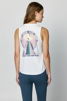 Let Your Soul Shine Muscle Tank in Stone