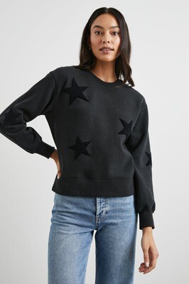 Sonia Star Sweatshirt in Black
