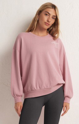 Oversized Manifest Sweatshirt in Pink Passion