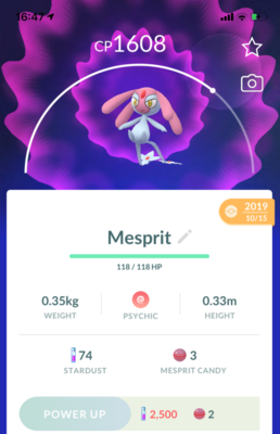 Mesprit Trade - Pokemon GO Trade