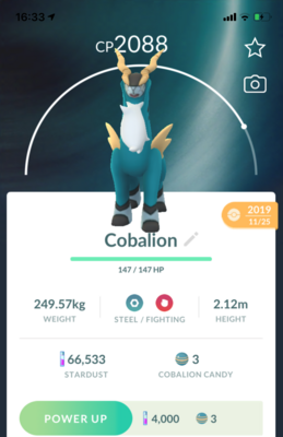 Cobalion Trade - Pokemon GO Trade