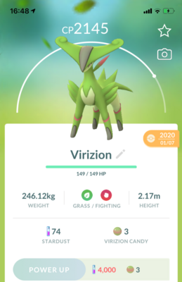 Virizion Trade - Pokemon GO Trade