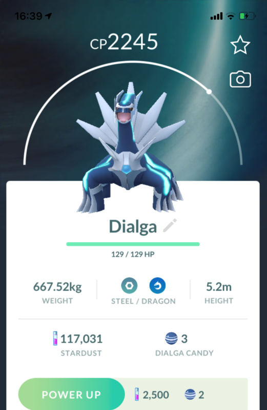 #483 - Dialga Lv20 - Pokemon GO Trade