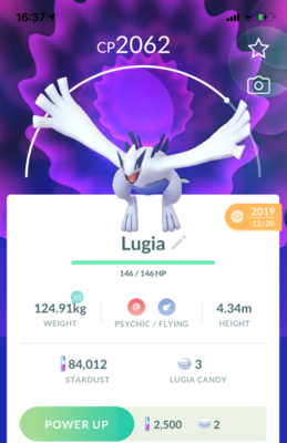 Lugia Trade - Pokemon GO Trade