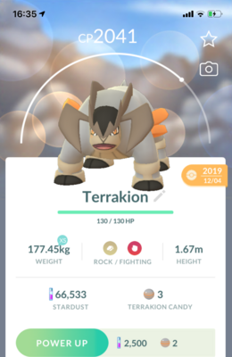 Terrakion Trade - Pokemon GO Trade
