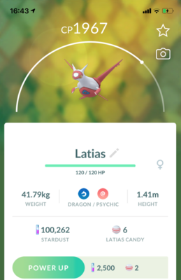 Latias Lv20 - Pokemon GO Trade
