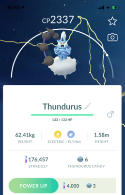 Thundurus Incarnate Form Lv25 - Pokemon GO Trade