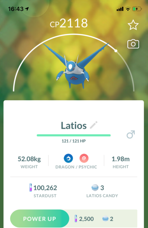 #381 - Latios Lv20 - Pokemon GO Trade